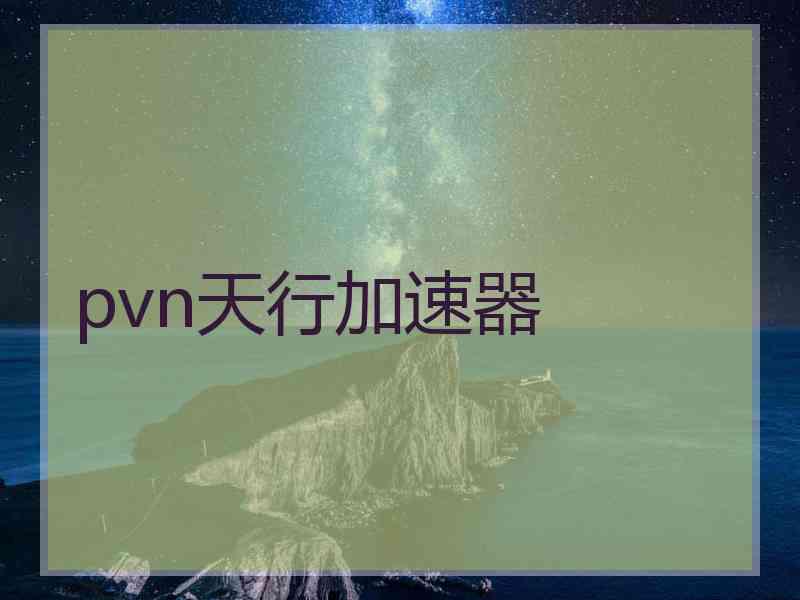 pvn天行加速器